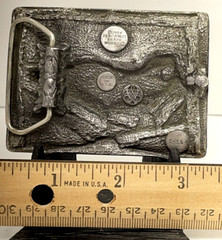 1984 Bergamot Brass Works Z-149 Pool Table Billiards Snooker Belt Buckle 3-D A1