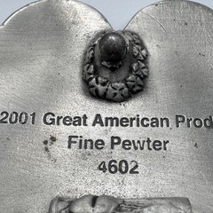 Great American Products 2001 Green Four Leaf Clover Fine Pewter Belt Buckle 4602