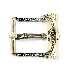 Brass belt buckle Viking Ax, pin type buckle, Scandinavian Old Norse Viking