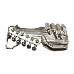 New Men Silver Metal Buckle Biker Emo Fashion Hand Play Music Band Guitar Skulls