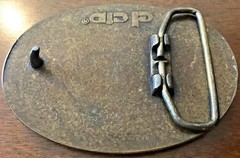 Vintage El Cid – Boeing Totem Logo in Leather and Brass Belt Buckle – Nice!!!