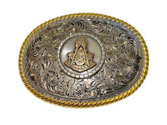 Masonic Freemasons Past Master Belt Buckle
