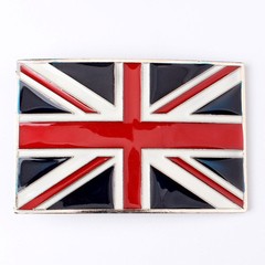 British Flag Belt Buckle Western Cowboy Motorcyclist (FLG-03)