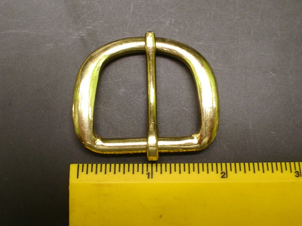 50 HEEL BAR BELT BUCKLE FITS 1-1/4&Prime; -1 3/8&Prime; BRASS OR NICKEL FINISH