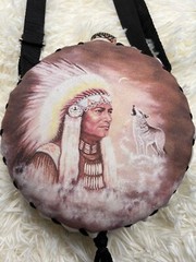 Native Leather Water Cantina Brown Buckle Adjustable Woof & Chief