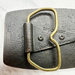 Vintage Spec Cast 3B Belt Buckle Brass Tone Metal