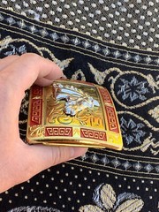 Western Buckle Gold Silver Red Horse Head Cowboy Buckle 2 » Hebilla Vaquero