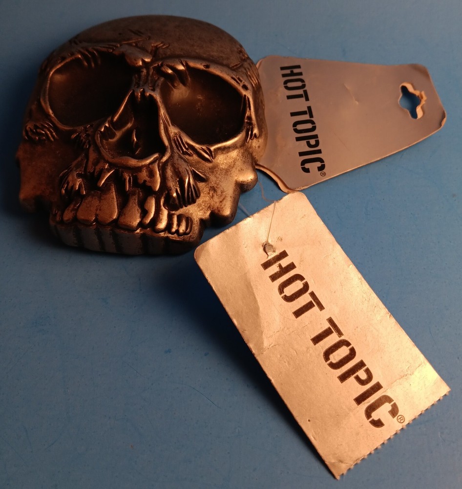 Gothic Punk Metal Skull Belt Buckle☆Brand New With Hot Topic Tags☆Rocker Biker