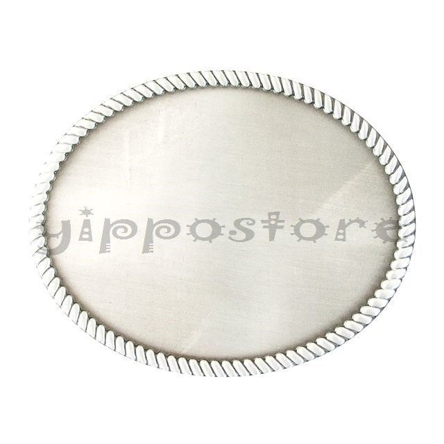 Blank Rope Vintage Classic Oval Western Metal Fashion Belt Buckle
