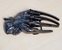 Gun Metal Black Scissor Hand Belt Buckle Metal BU182