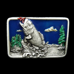 Sports Fishing Fish Belt Buckles Fishermen Cool Sport Buckle