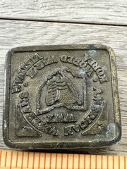 VTG Daleco Veterans WW1 Korea Vietnam Mens Belt Buckle Brass Tone broken peg