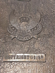Flying Goose Western Belt Buckle Brass Great American Buckle Co Chicago 1980