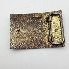 Vintage 1970s AHM 623 « E PLURIBUS UNUM » American Bald Eagle Brass Belt Buckle 3&Prime;