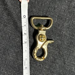 Belt hook, shoulder strap hook, brass hook, belt accessory, universal model
