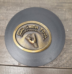 Smith Tool Oval Gold Metal Western Belt Buckle Tools Theme Logo Fits 1.5in