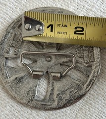 Silver Star The Original Spinner Wheel Belt Buckle 3.5&Prime; Diameter Made in USA