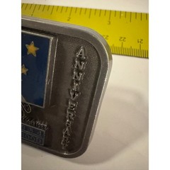 Vintage Alaska 1984 25 Years Statehood Anniversary Belt Buckle Eagle