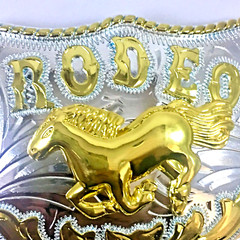 Men&rsquo;s Belt Western Style Buckle Shine RODEO HORSE buckle Hebilla
