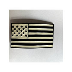 Black And White American Flag USA United States Belt Buckle