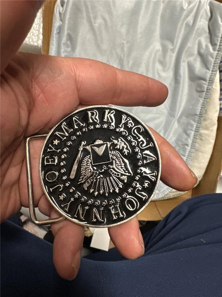 The Ramones Rock Band Belt Buckle – Joey, Johnny, Markie Jay