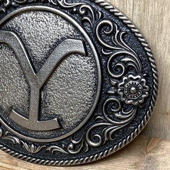 Montana Silversmiths Embellished Y Logo Attitude Belt Buckle