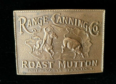 Belt Buckle Range Canning Co – Fort McKavett Texas Bergamot Brass Work