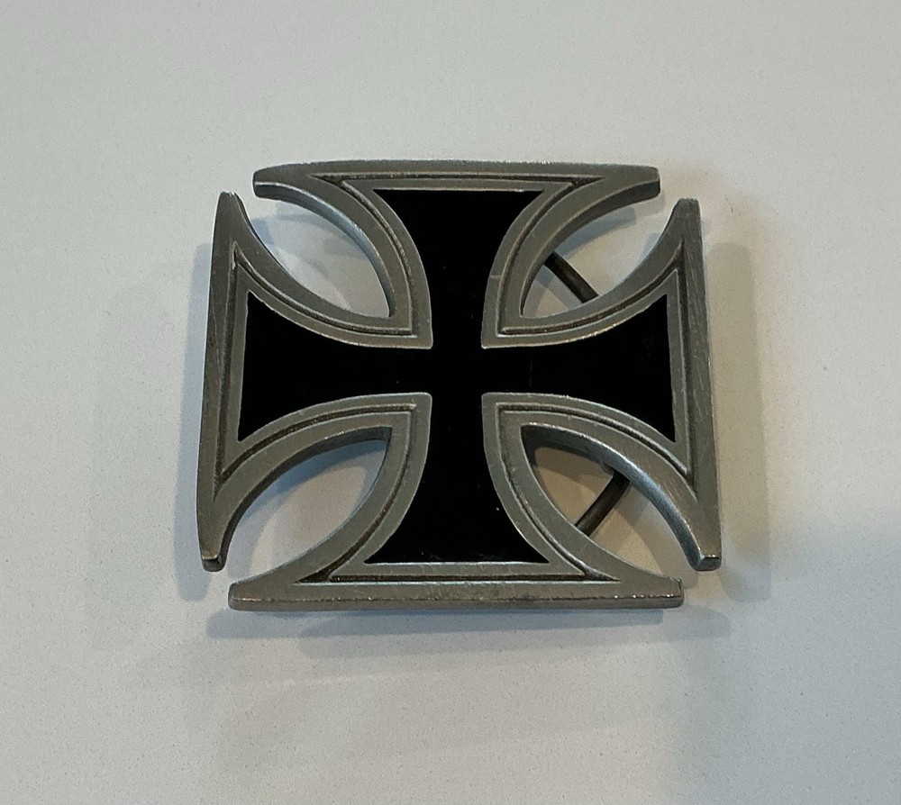 IRON CROSS BELT BUCKLE maltese cross chopper motorcycle outlaw biker buckle