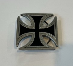 IRON CROSS BELT BUCKLE maltese cross chopper motorcycle outlaw biker buckle