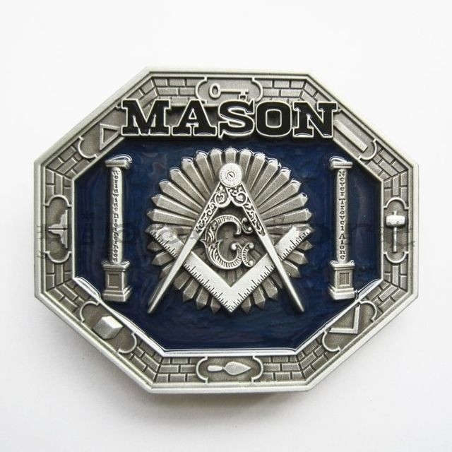 Mason Masonic Freemason Freemasonry Metal Belt Buckle