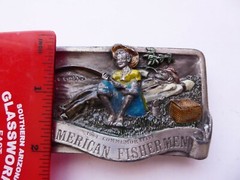 1984 American Fishermen Commemorative Belt Buckle Limited Edition Arroyo Grande