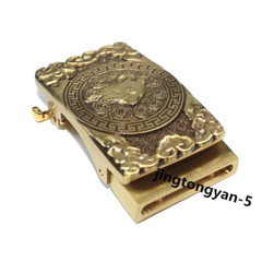 Solid Brass « Mouse » Belt Buckle Automatic Belt Buckles Fits For 35mm Wide Belt