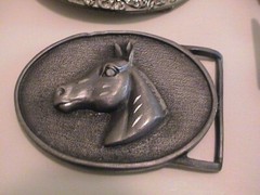 LOT /4 LIBERTY BELL DIGITAL RAM HORSE HEAD WESTERN SEMI TRUCK MENS BELT BUCKLES
