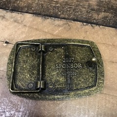 The American Veterans Disabled For Life Memorial Belt Buckle 2007 Sponsor #0369
