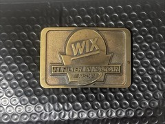 WIX Filters #1 Filter in NASCAR Brass Tone Belt Buckle Racing Made in USA