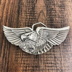 VTG Flying Eagle Belt Buckle Western Cowboy USA Made 1980 Indiana Metal Crafts