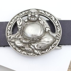 Buddha Belt Buckle Antique Silver – Asian Lucky Buckle Antique Style