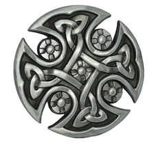 Celtic Knot Belt Buckle Shield Cross For 40mm Belt Pagan Norse Viking Gift Uk