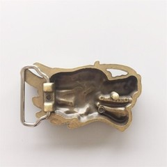 Vintage Bronze Plated Sculpt Dragon Head Belt Buckle Gurtelschnalle