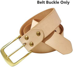 1 1/2&Prime; (38 mm) Heavy Duty Solid Brass Single Prong Belt Buckle For Leather Belt