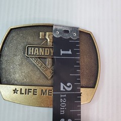 1996 Belt Buckle Handyman Club Of America Life Member Hammer Vintage