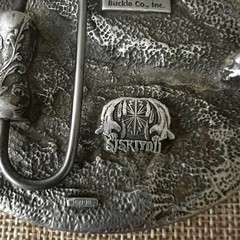 Siskiyou 1995 Flying Eagle Pewter Belt Buckle A-2 Made in USA Large Western