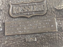 Kessler Belt Buckle The Spirit of Wisconsin 1993 Smooth as Silk bronze wearing