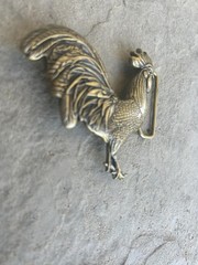 Brass Rooster Belt Buckle Country Western Chicken Art Cowboy Rodeo Gift Buckle