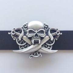 Vintage Cross Emo Skull Biker Rider Belt Buckle Gurtelschnalle