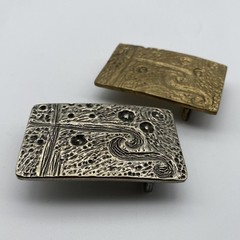 Antique Copper Casted Buckle,Retro Brass Plain Buckle