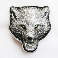 Wolf Western Metal Belt Buckle