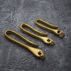 Brass Fish Hook Belt Clip Keychain Holder Key Manager lot
