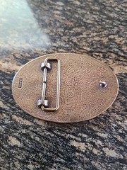 VTG Avon Brass Tone Model A Ford Car Automobile Oval Belt Buckle Casual Grunge