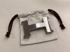 40mm Buckle Replacement supposed to 38mm Belt Buckle Brushed Gold H with Pouch